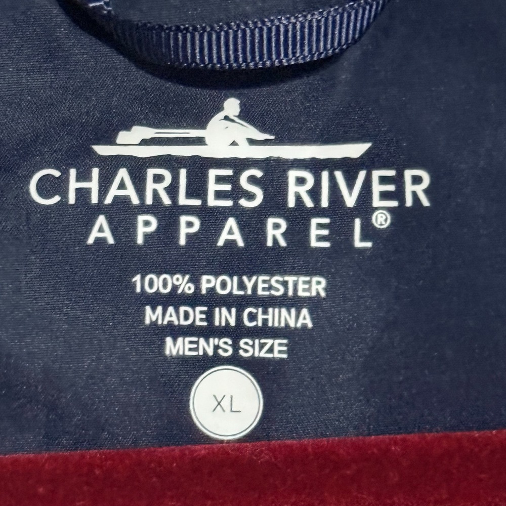 Charles River Apparel Pullover Windbreaker Bunker Windshirt Mens XL Navy Golf - Picture 4 of 11